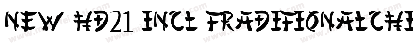 New HD21 Incl TraditionalChinese M字体转换